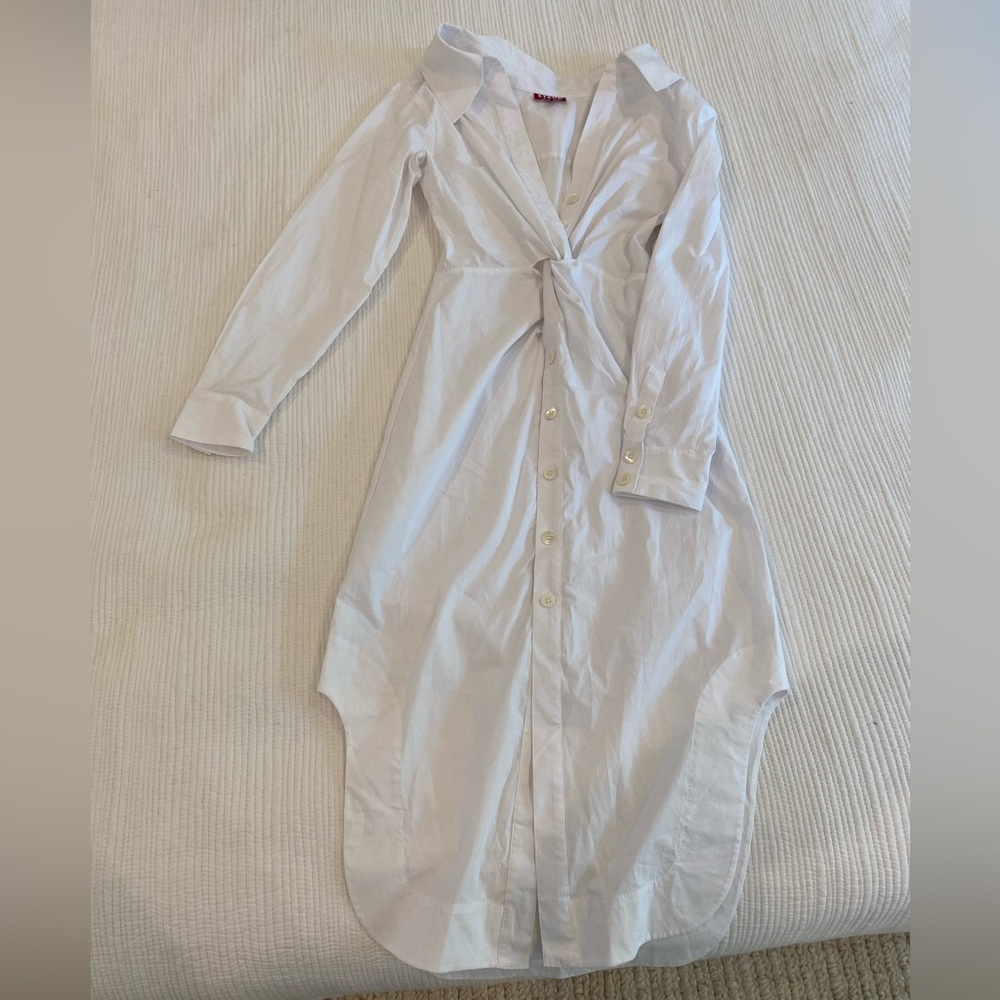 STAUD Clea Dress - White, NWT